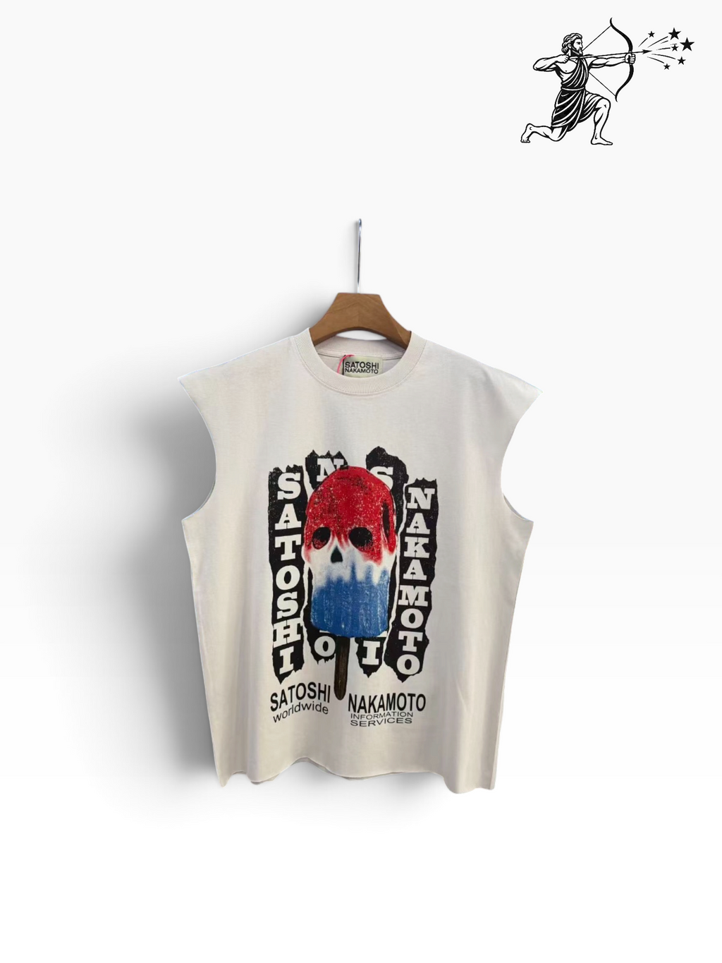 Satoshi Nakamoto Popsicle Sleeveless T-Shirt