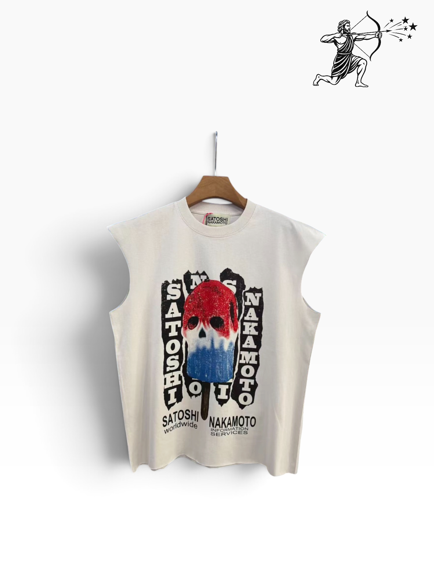 Satoshi Nakamoto Popsicle Sleeveless T-Shirt