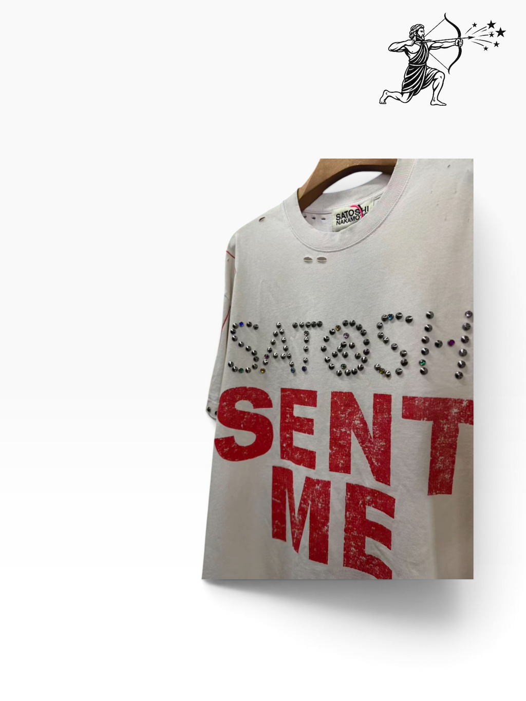 Satoshi Nakamoto Cream Satosho Sent Me  T-Shirt
