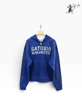 Satoshi Nakamoto Faded Blue Zipup Hoodie