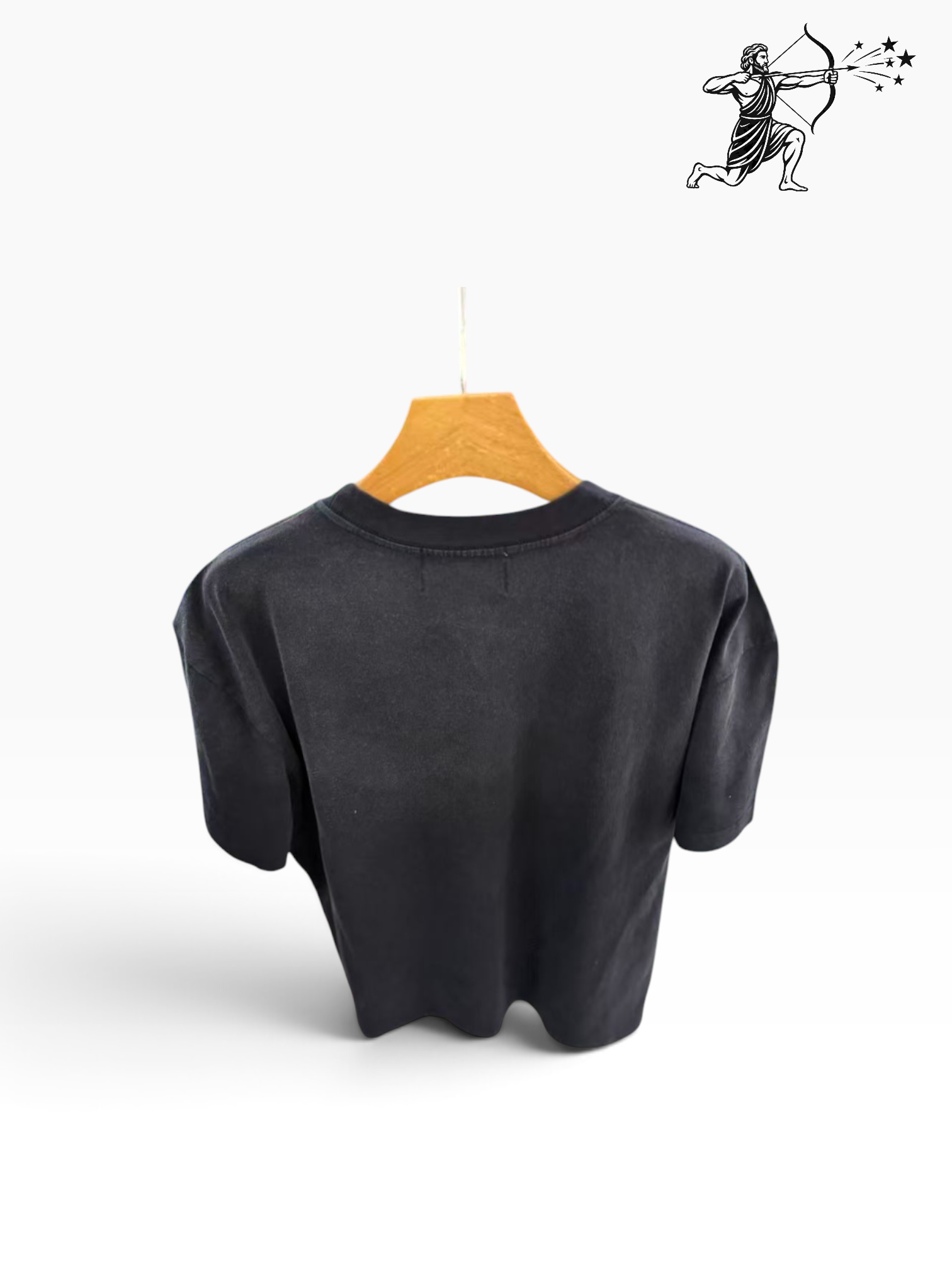 Satoshi Nakamoto Black Gemstone Studded T-Shirt