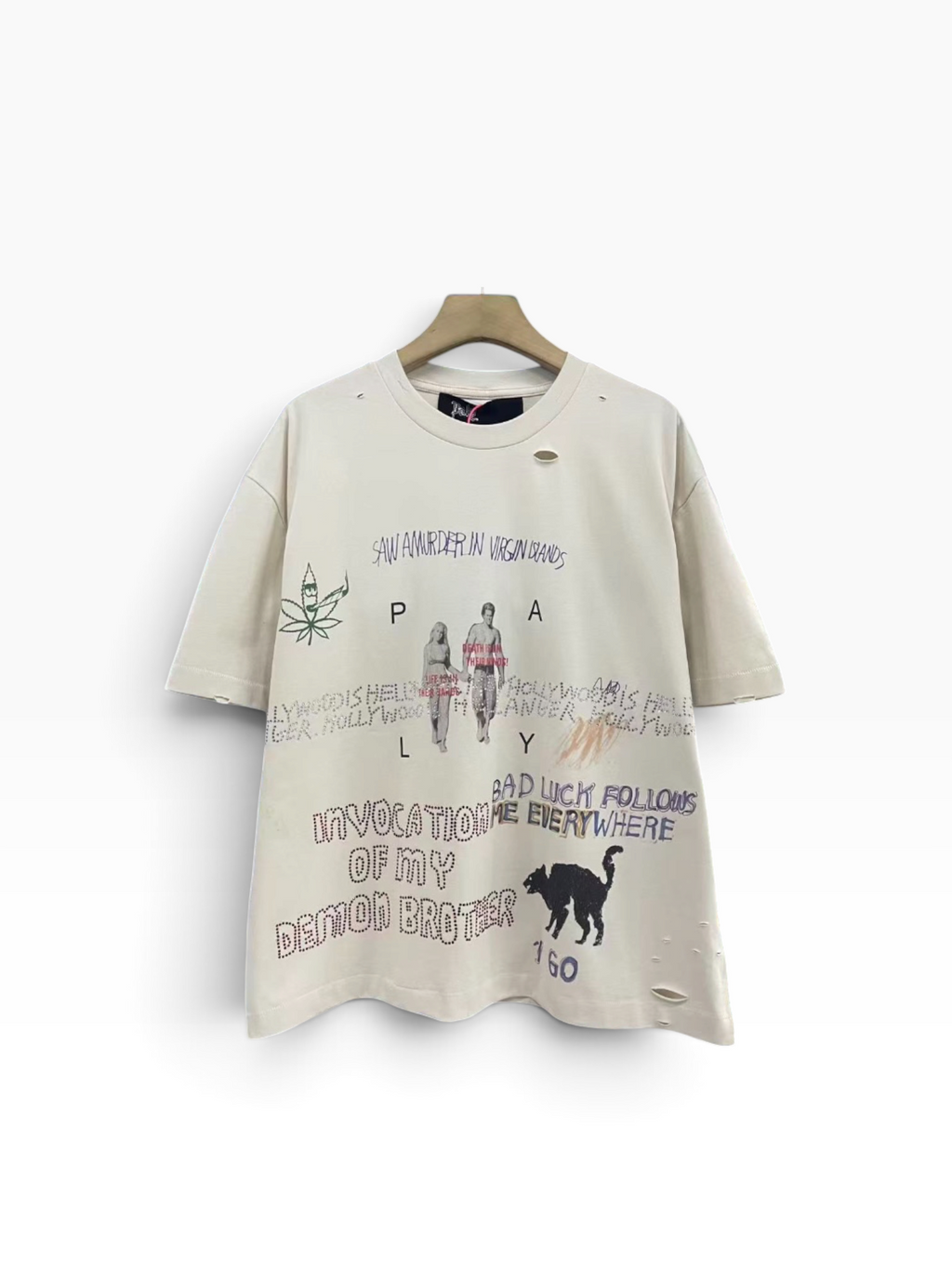 Paly Bad Luck Rhinestone T-Shirt