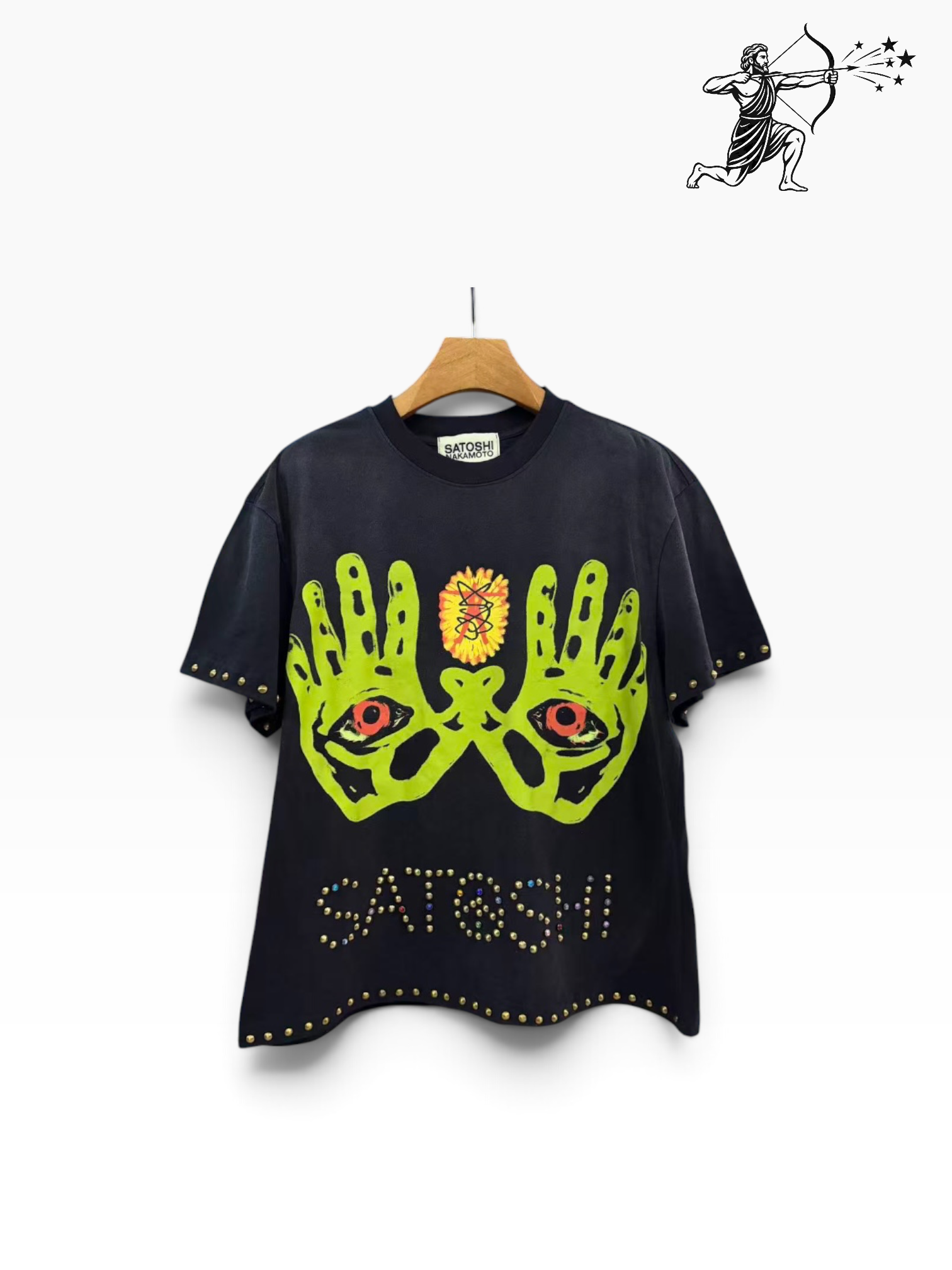 Satoshi Nakamoto Black Hands Eye T-Shirt