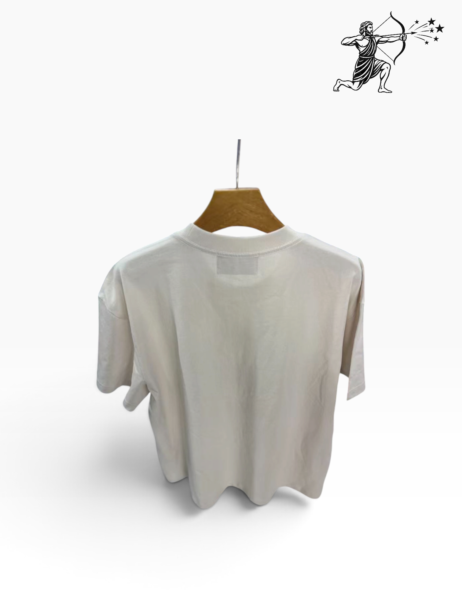 Satoshi Nakamoto Cream Studded T-Shirt