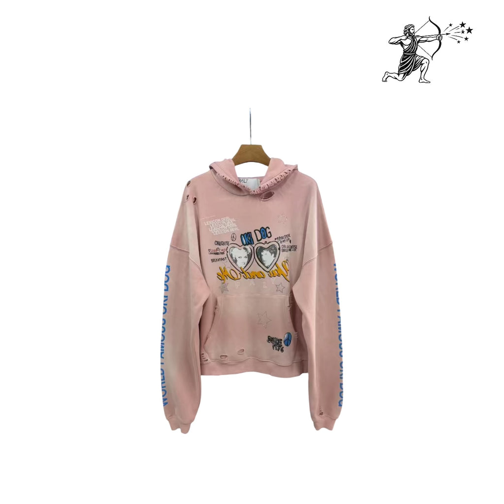 Paly Hollywood Pink Oki Dog Pullover Hoodie