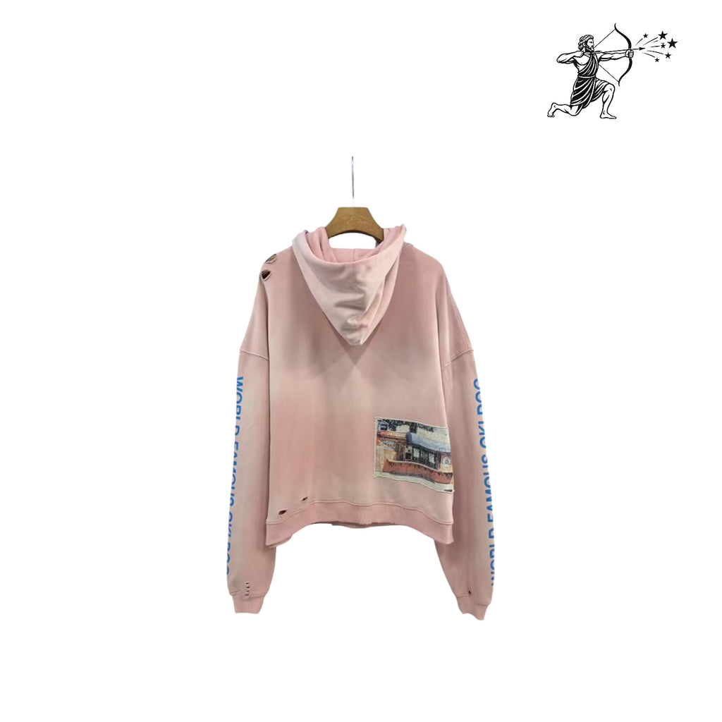 Paly Hollywood Pink Oki Dog Pullover Hoodie