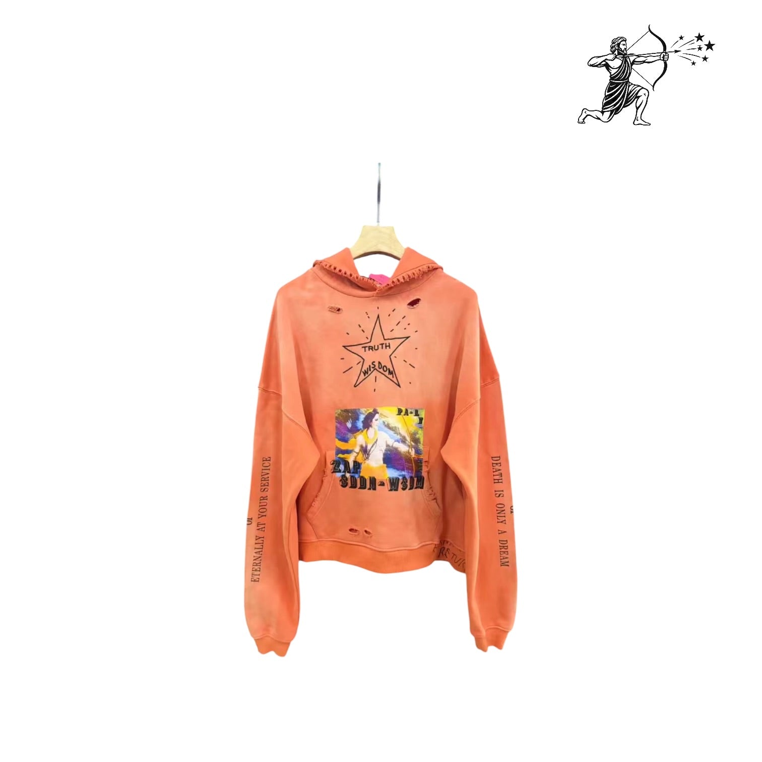 Paly Hollywood Truth Wisdom Star Pullover Hoodie