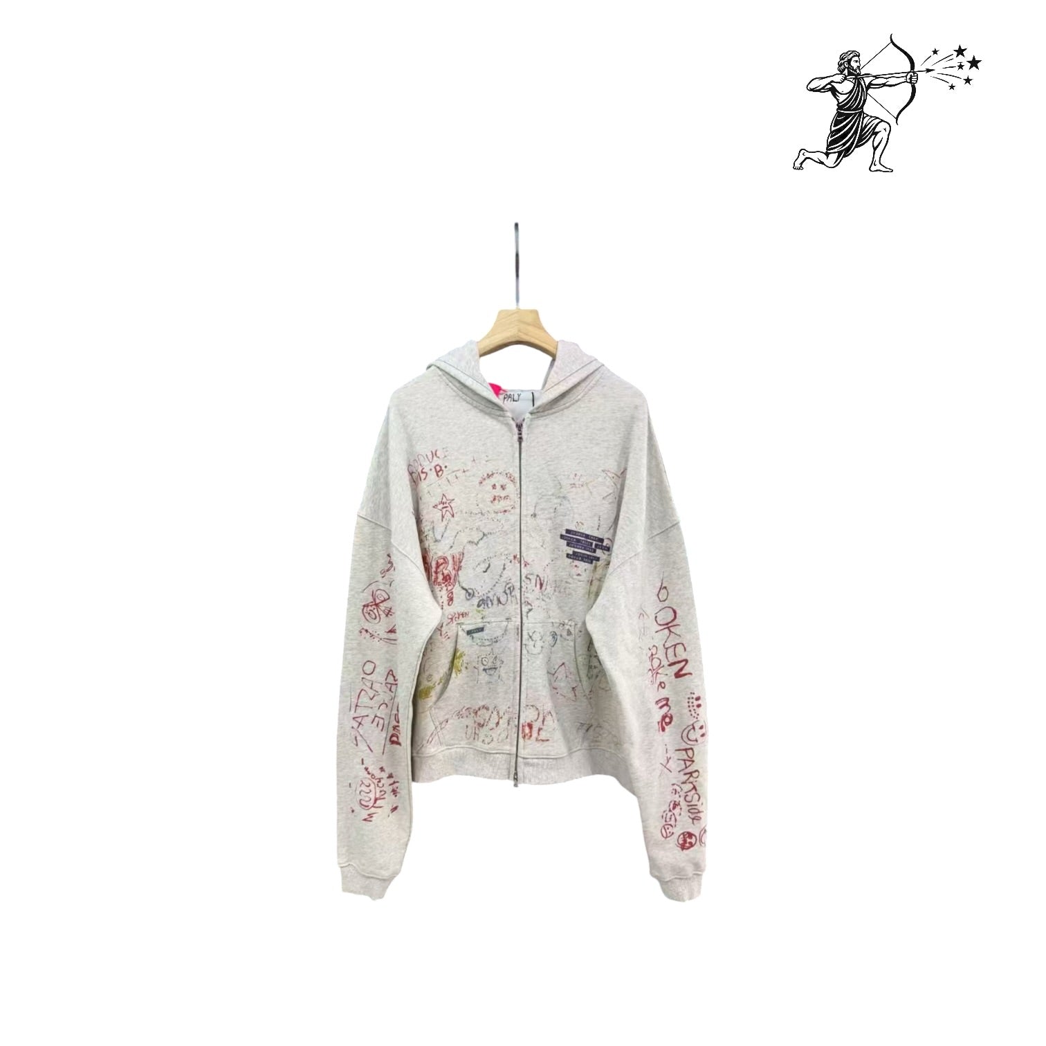 Paly Hollywood Joshua Tree Zip Up Hoodie